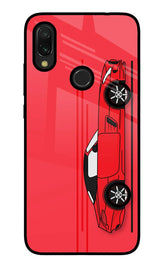 Red Velocity Redmi Y3 Glass Case